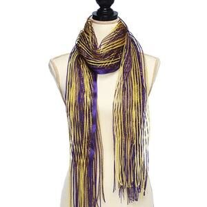 Purple & Gold Yellow String Scarf